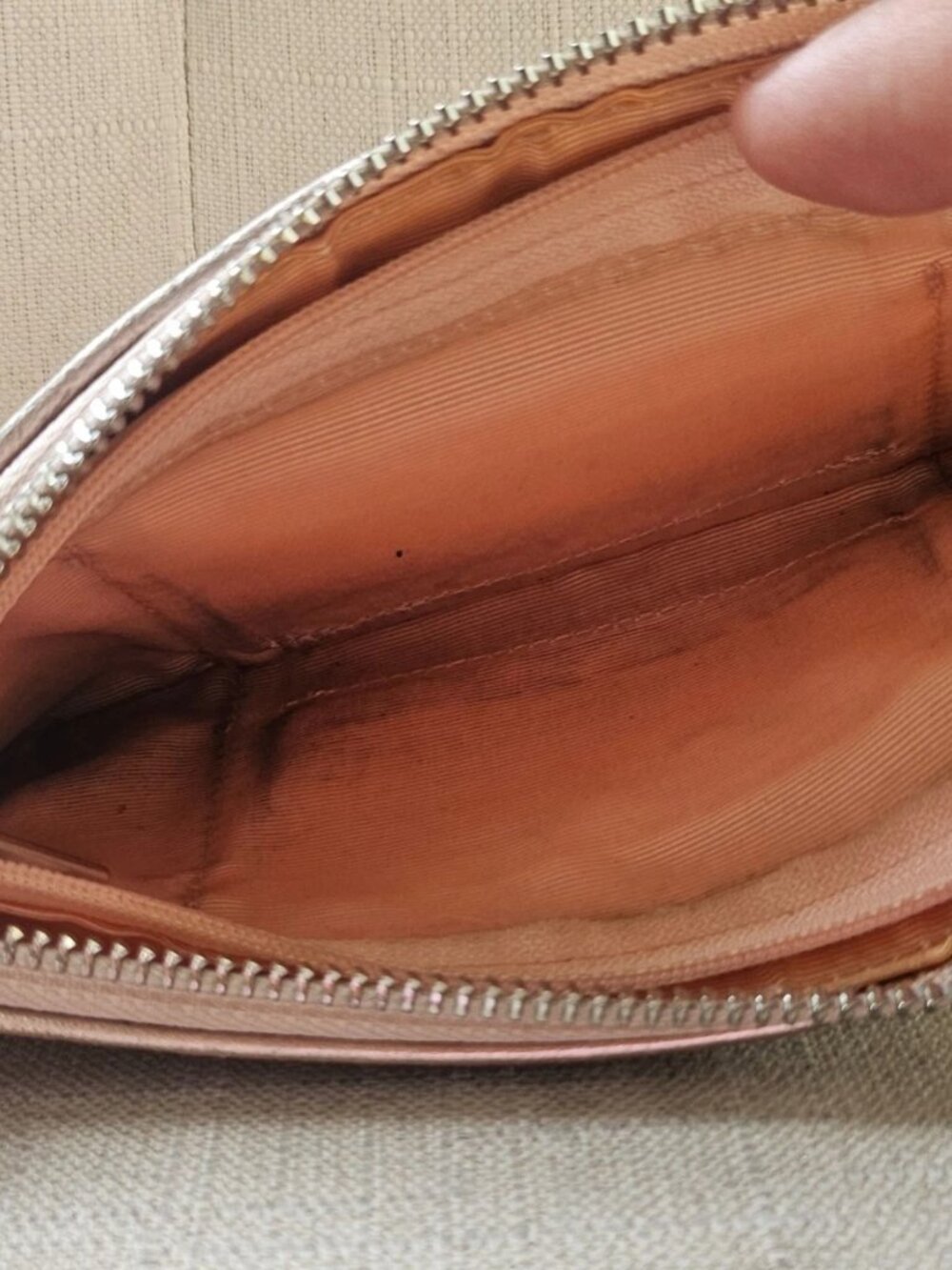 Vintage Anteprima Ladies Wristlet Wallet Purse Clutch Pink Leather Cardholder - Picture 11 of 12